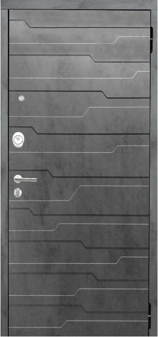 Входня дверь САТУРН бетон темный